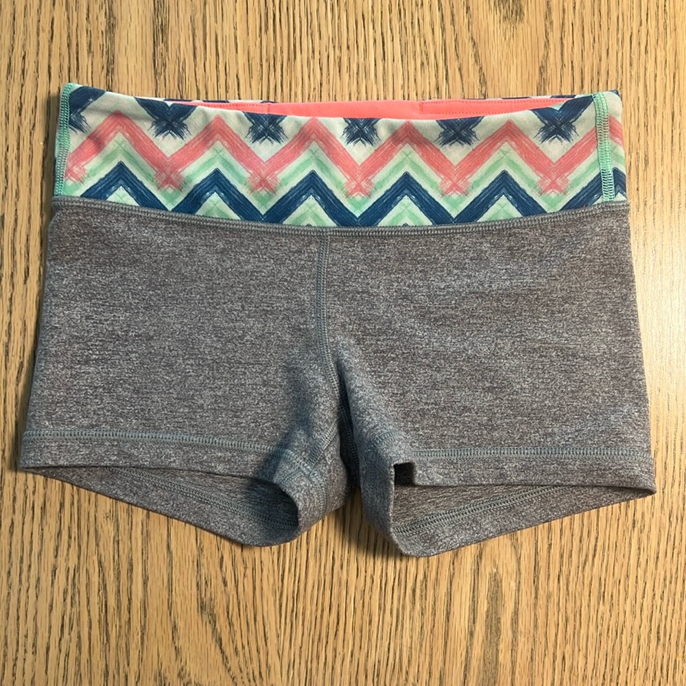 Girls Ivivva Lululemon Yoga Running Lined Athletic Short Shorts Sz 8